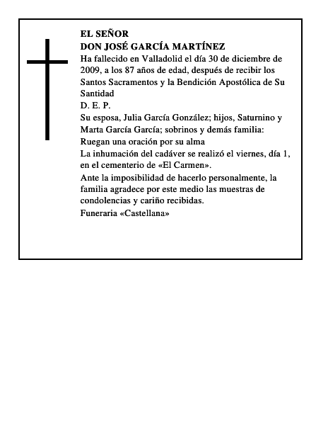 Don José García Martínez