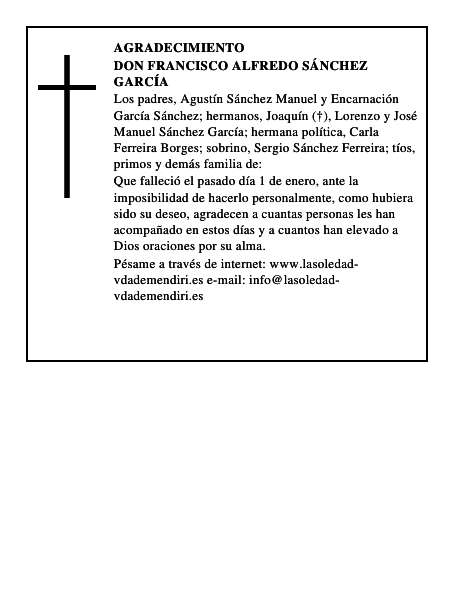 Don Francisco Alfredo Sánchez García