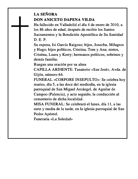 Don Aniceto Dapena Vilda