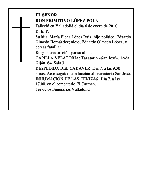 Don Primitivo López Pola