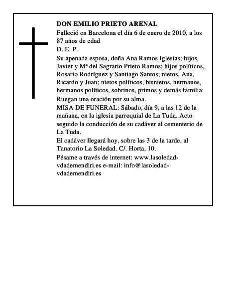 Don Emilio Prieto Arenal