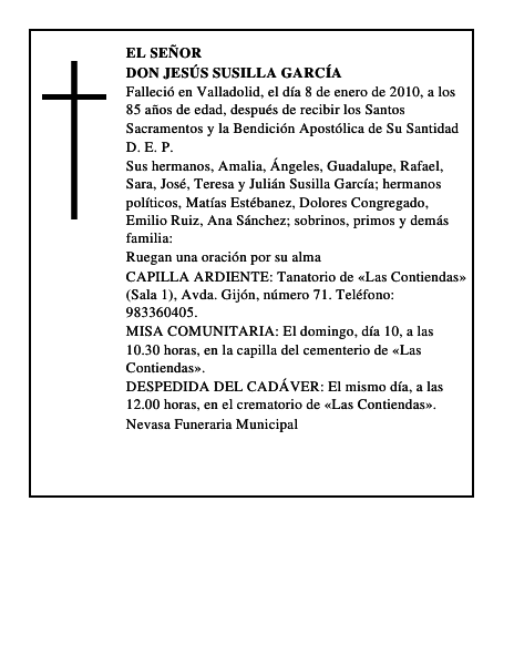 Don Jesús Susilla García