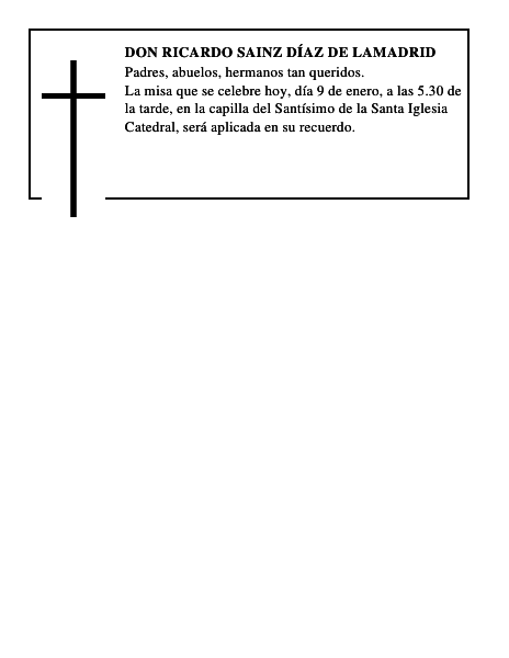 Don Ricardo Sainz Díaz de Lamadrid