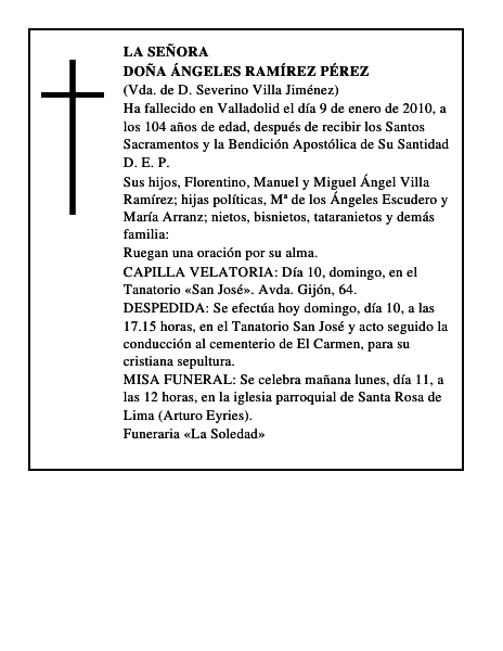 Doña Ángeles Ramírez Pérez