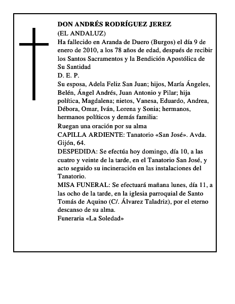 Don Andrés Rodríguez Jerez