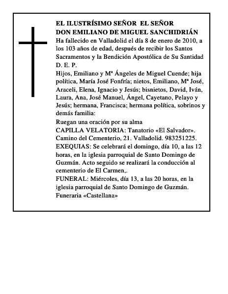 Don Emiliano de Miguel Sanchidrián