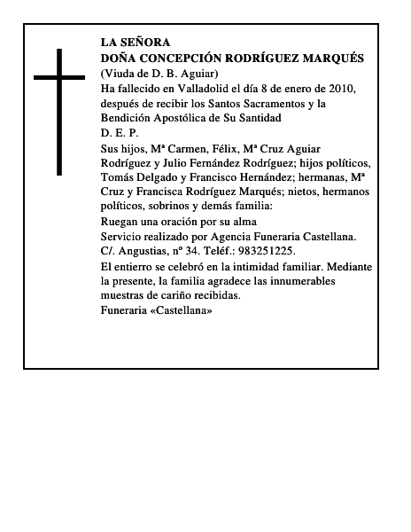 Doña Concepción Rodríguez Marqués