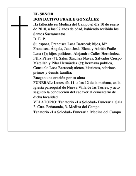 Don Dativo Fraile González
