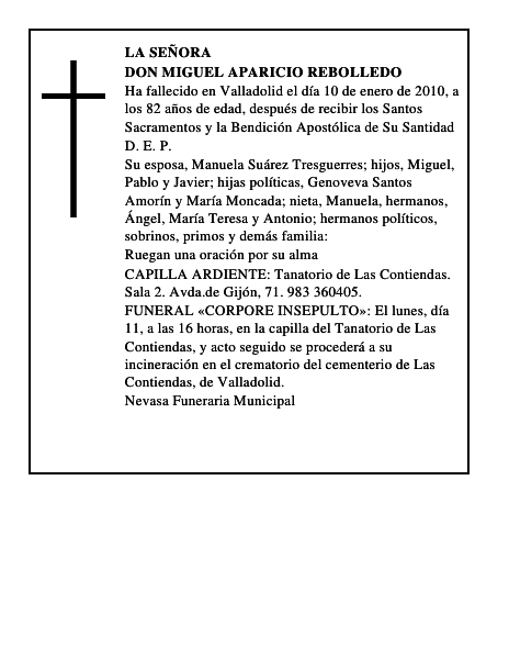 Don Miguel Aparicio Rebolledo