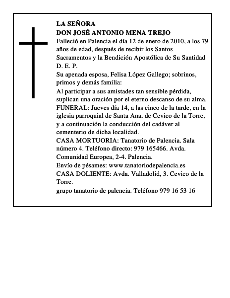 Don José Antonio Mena Trejo