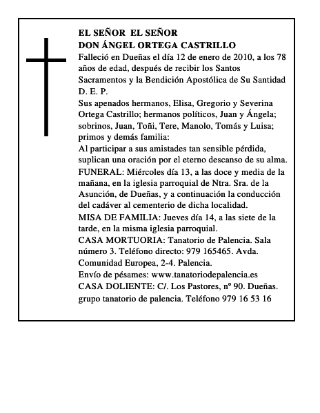 Don Ángel Ortega Castrillo