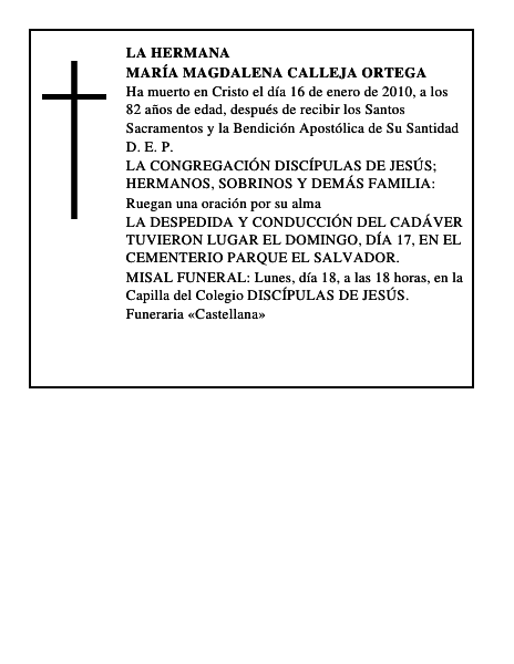 María Magdalena Calleja Ortega
