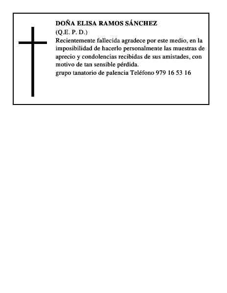 Doña Elisa Ramos Sánchez