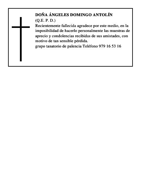 Doña Ángeles Domingo Antolín
