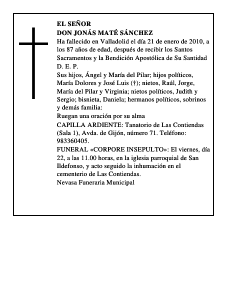 Don Jonás Maté Sánchez