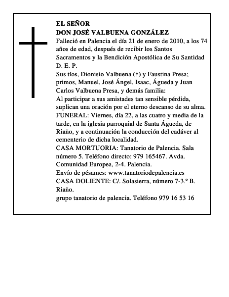Don José Valbuena González