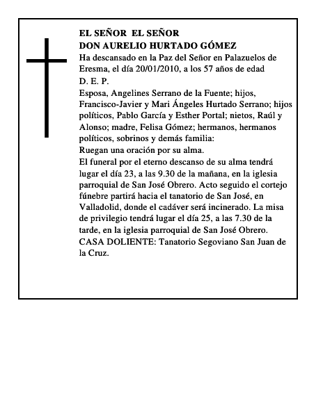 Don Aurelio Hurtado Gómez