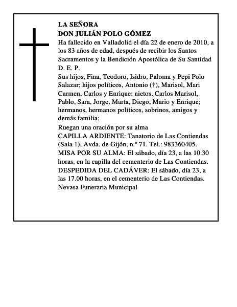 Don Julián Polo Gómez