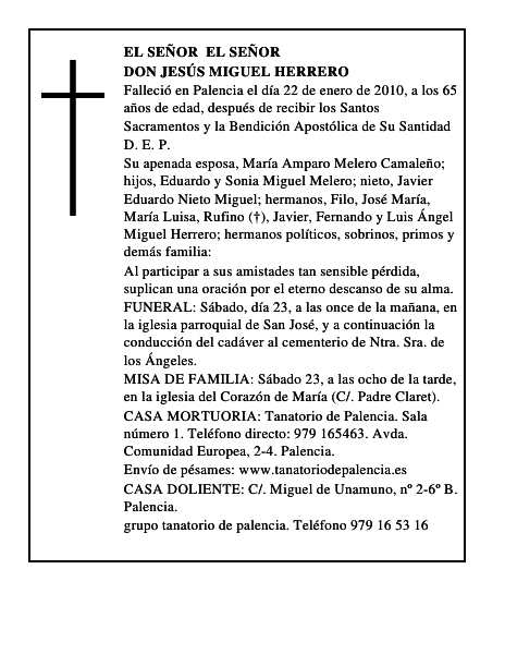 Don Jesús Miguel Herrero