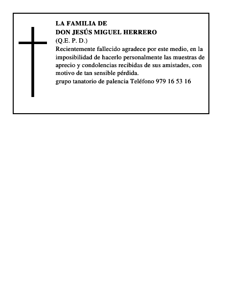 Don Jesús Miguel Herrero