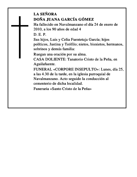 Doña Juana García Gómez