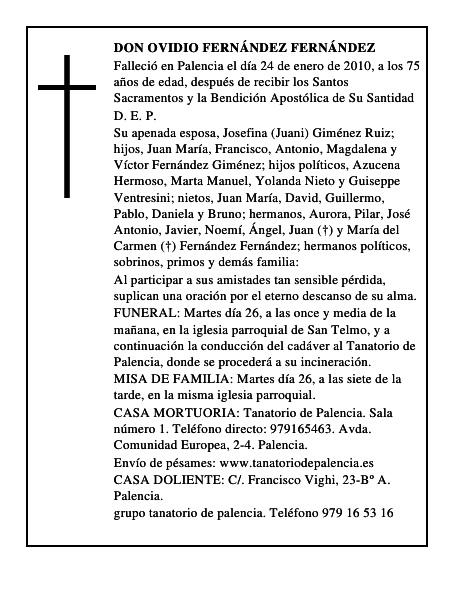 Don Ovidio Fernández Fernández