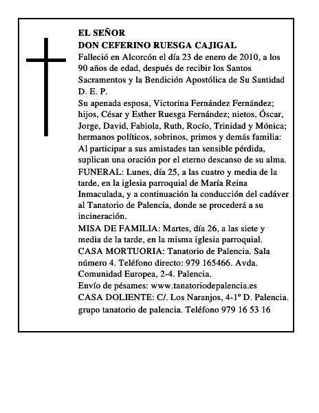 Don Ceferino Ruesga Cajigal