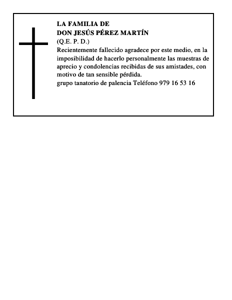 Don Jesús Pérez Martín