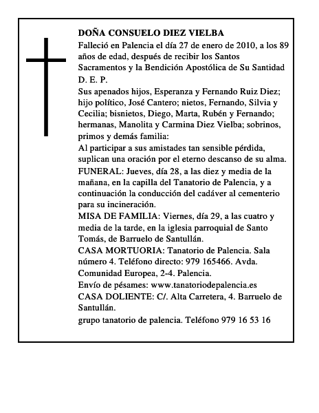 Doña Consuelo Diez Vielba