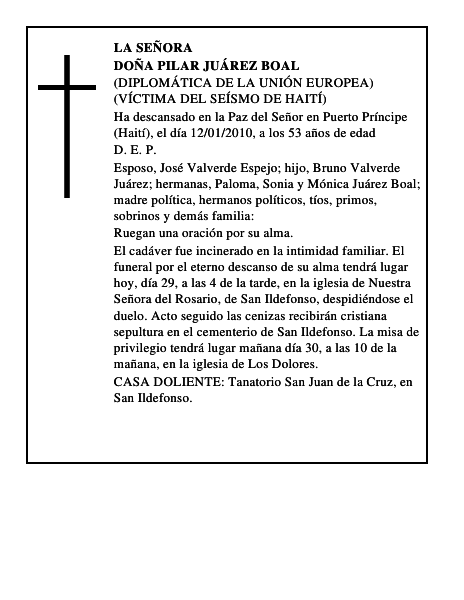 Doña Pilar Juárez Boal
