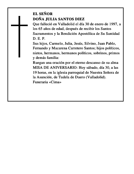 Doña Julia Santos Diez