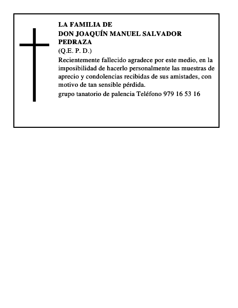 Don Joaquín Manuel Salvador Pedraza