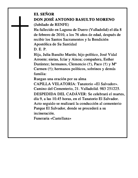 Don José Antonio Basulto Moreno
