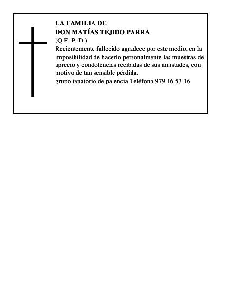 Don Matías Tejido Parra