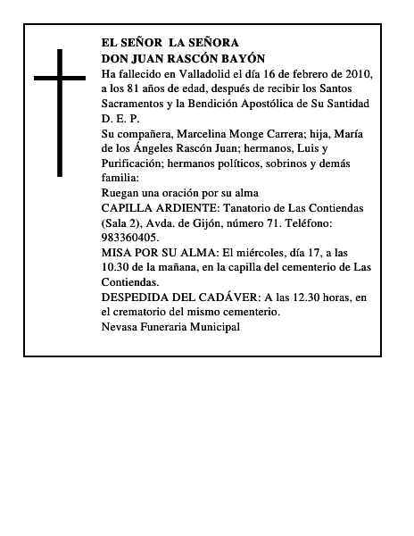 Don Juan Rascón Bayón