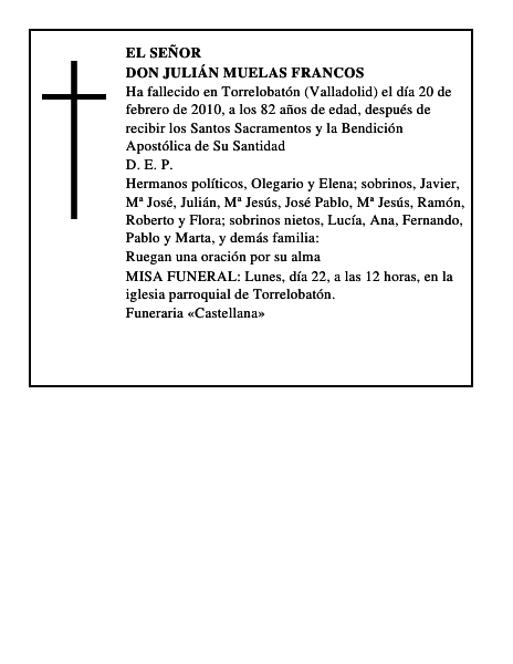 Don Julián Muelas Francos