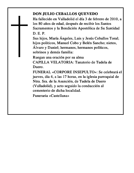 Don Julio Ceballos Quevedo