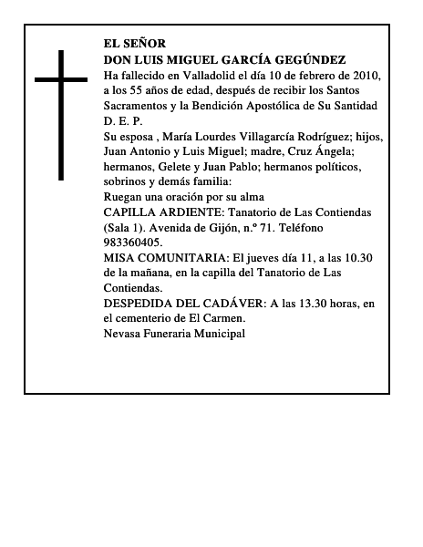 Don Luis Miguel García Gegúndez