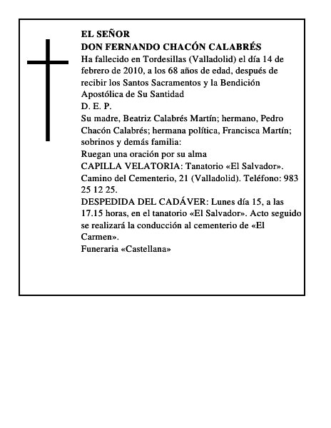 Don Fernando Chacón Calabrés
