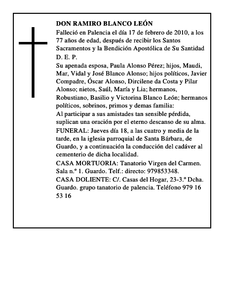 Don Ramiro Blanco León