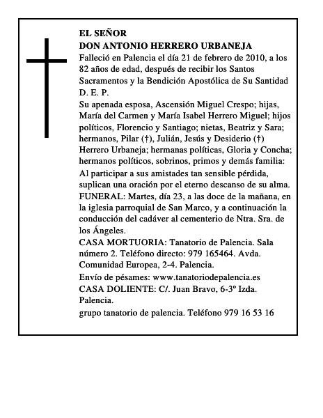 Don Antonio Herrero Urbaneja