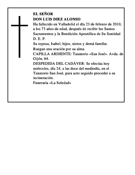 Don Luis Diez Alonso