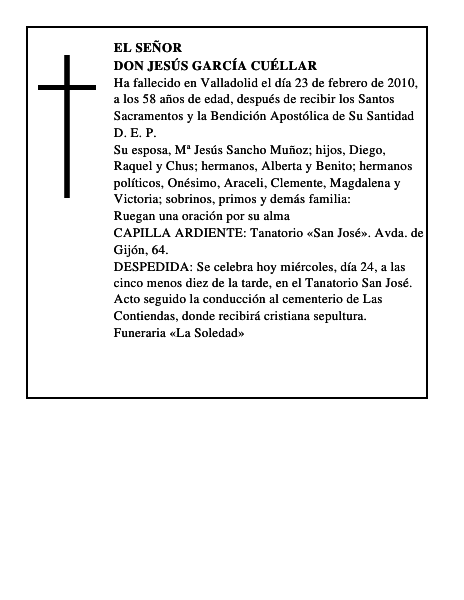 Don Jesús García Cuéllar