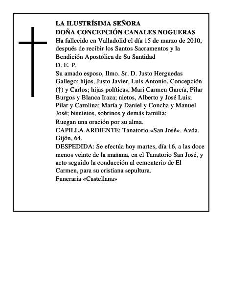 Doña Concepción Canales Nogueras