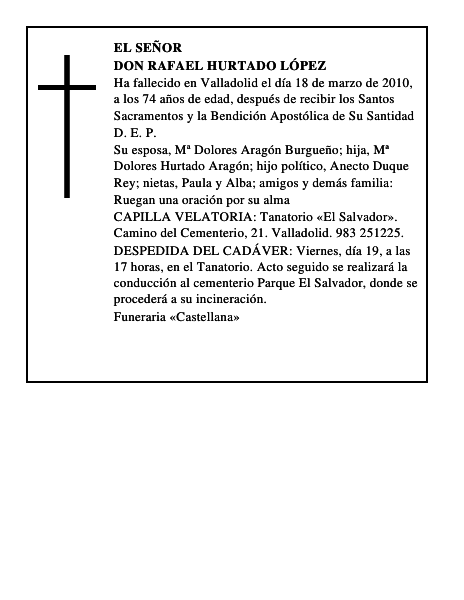 Don Rafael Hurtado López