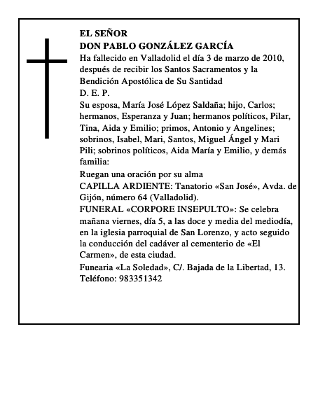 Don Pablo González García