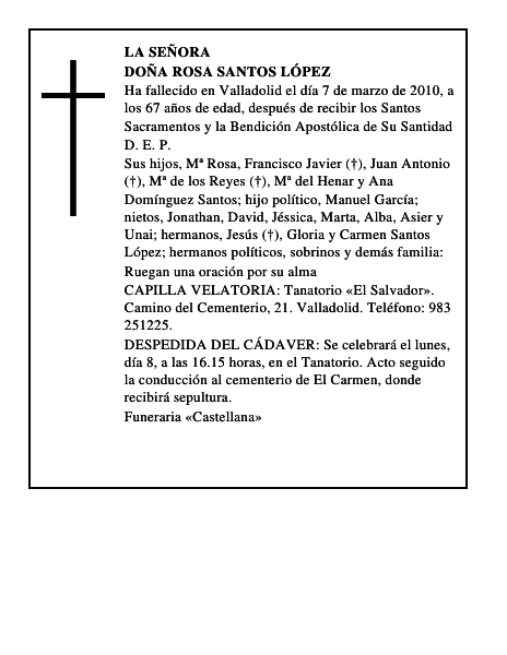 Doña Rosa Santos López