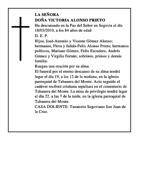 Doña Victoria Alonso Prieto