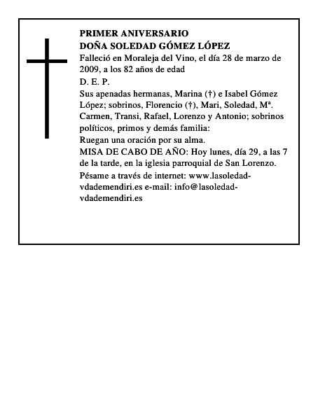 Doña Soledad Gómez López