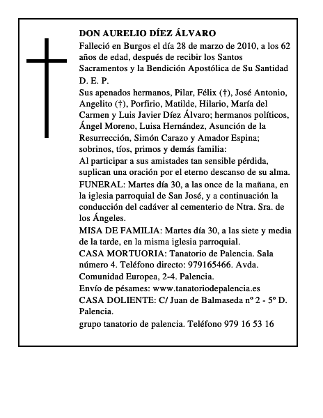 Don Aurelio Díez Álvaro